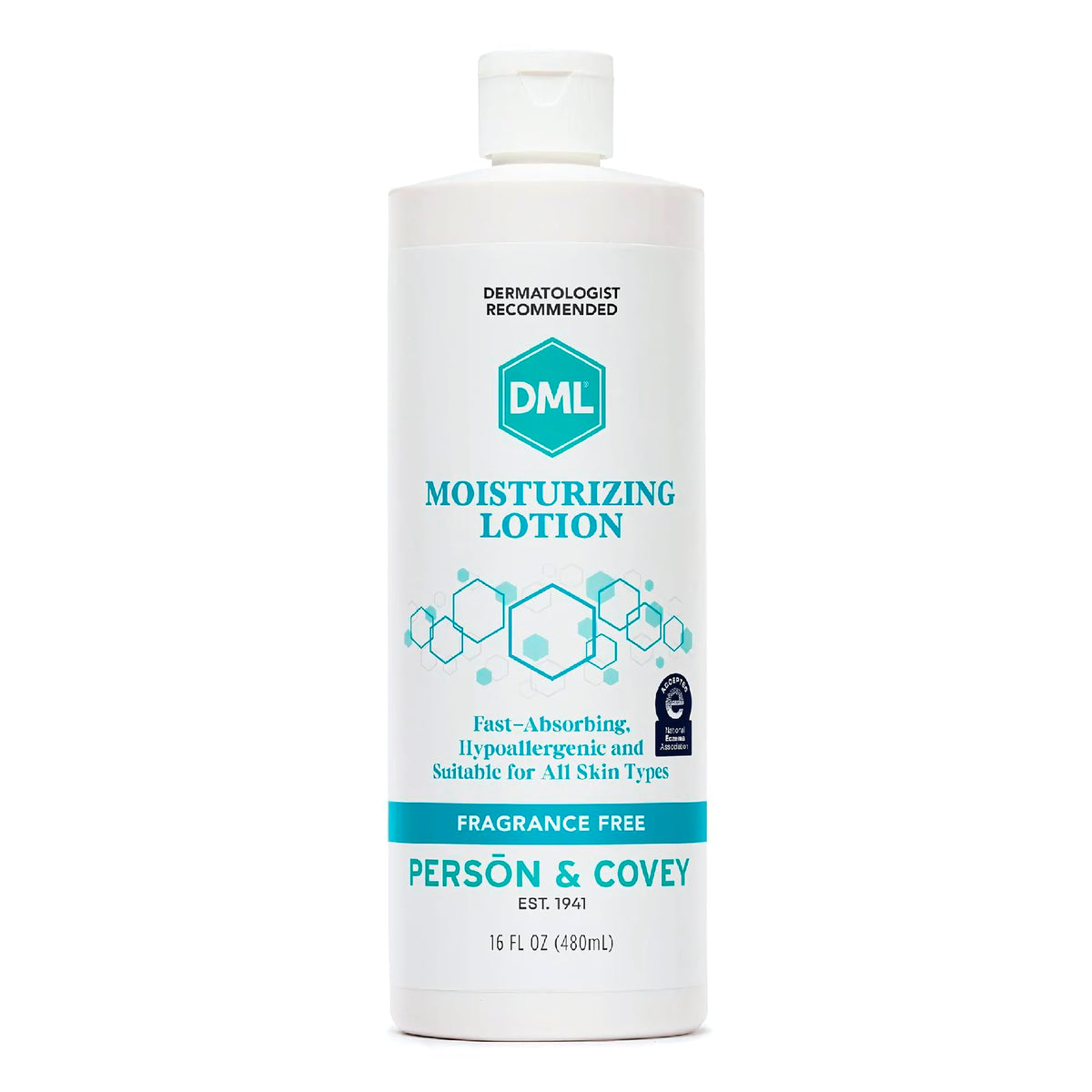 DML bottle front view showing label and 16 fl oz size for reliable hydration