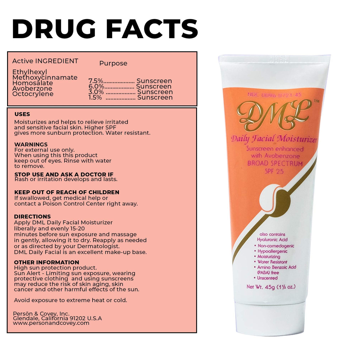 DML model applying moisturizer to face for gentle daily protection