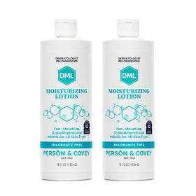 DML pump bottle front view showing clean packaging and easy dispensing benefit