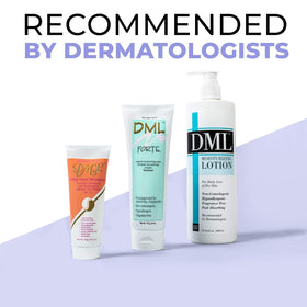 DML tube inside cosmetic bag for easy travel and protection