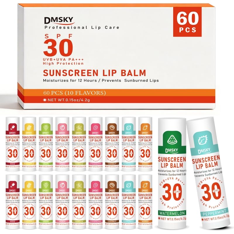 DMSKY front packaging showing 60-pack and SPF protection benefit