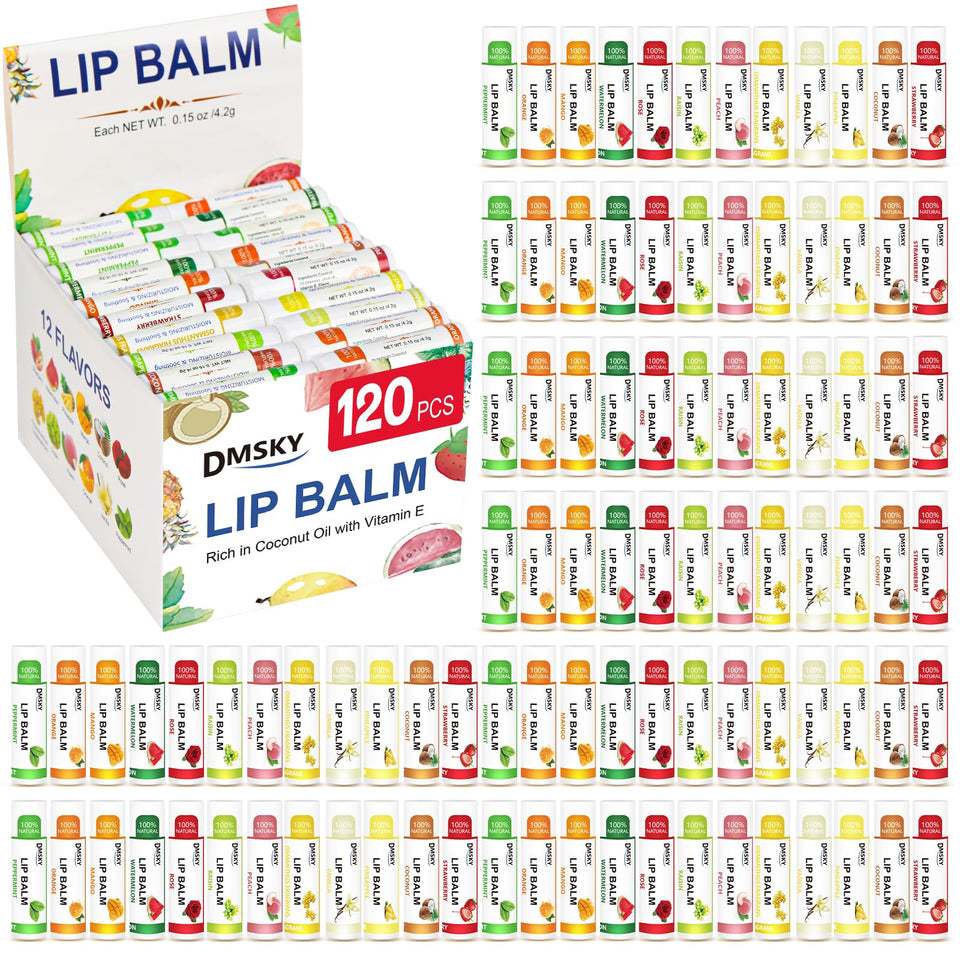 DMSKY front packaging showing the 120-pack and flavor variety for convenience
