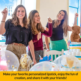 DMSKY lip balms in a purse lifestyle shot showing on-the-go hydration