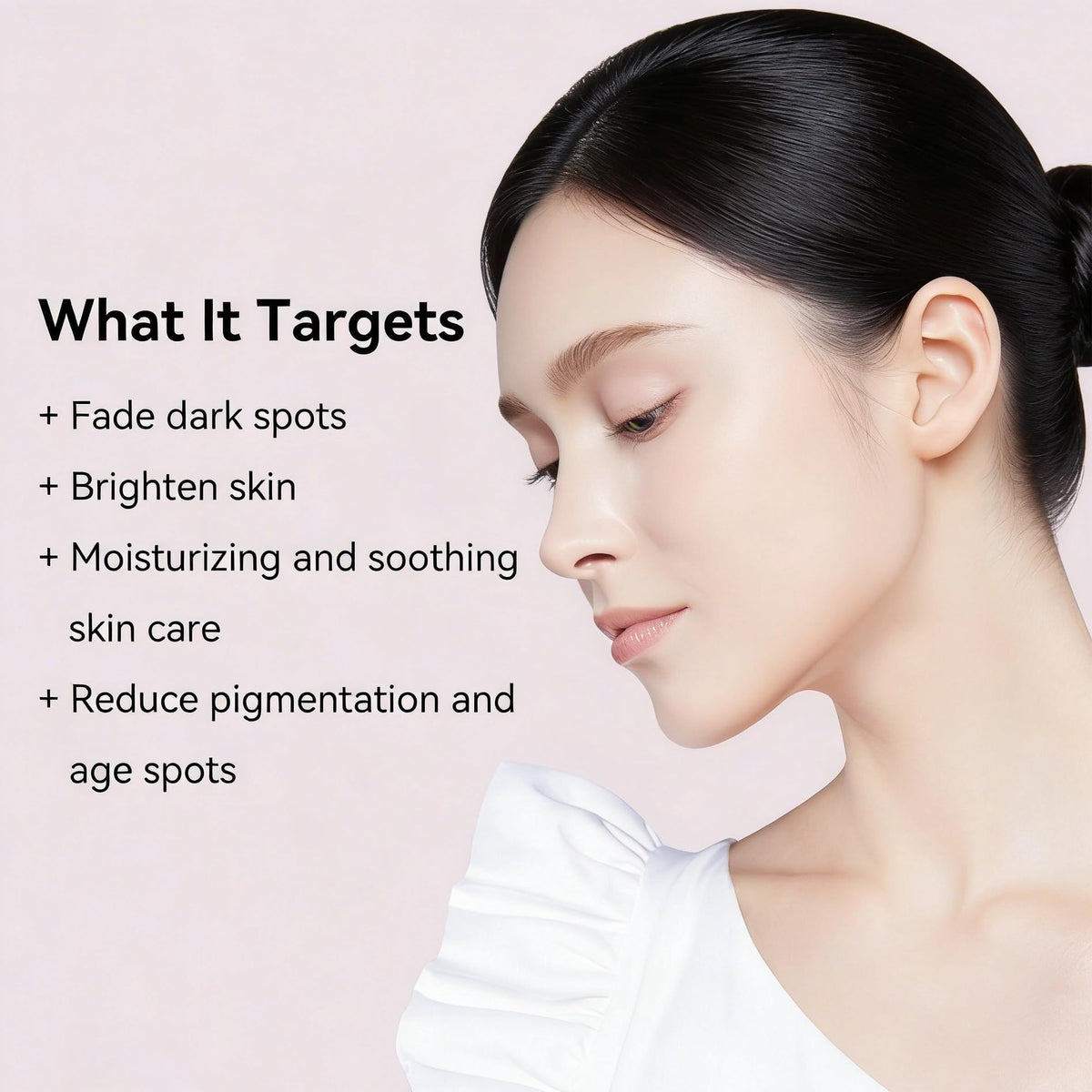 DMYGO application on cheek demonstration illustrating targeted spot treatment