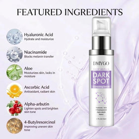 DMYGO serum drop texture on hand, showing lightweight hydrating consistency