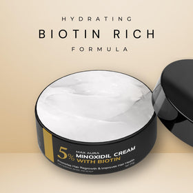 DNKTNK MAX AURA cream absorbed into scalp showing fast-absorbing benefit