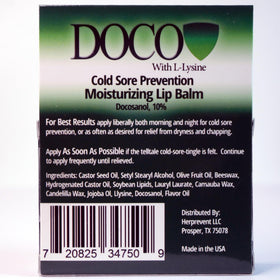 DOCO DocoShield applied on lips outdoors showing DOCO providing on-the-go comfort