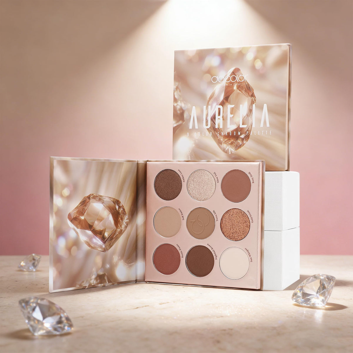 docolor texture close-up showing minimal fallout and creamy powder feel