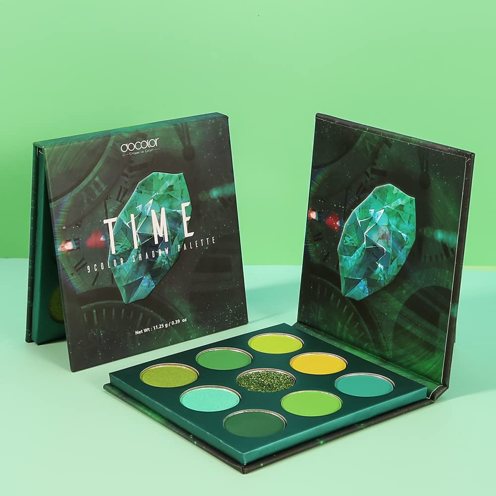 docolor finished eye look in lifestyle shot showing wearable emerald makeup for evening
