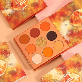docolor finished smokey eye on model showing warm orange depth