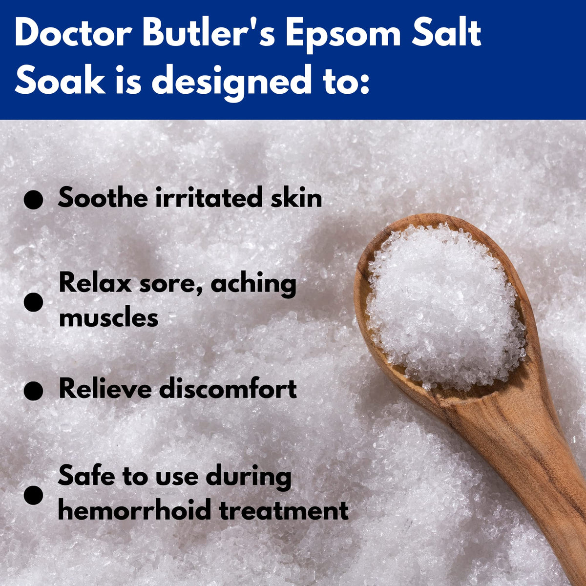 Doctor Butler's salts dissolved in a sitz basin, demonstrating comfortable localized soak benefit