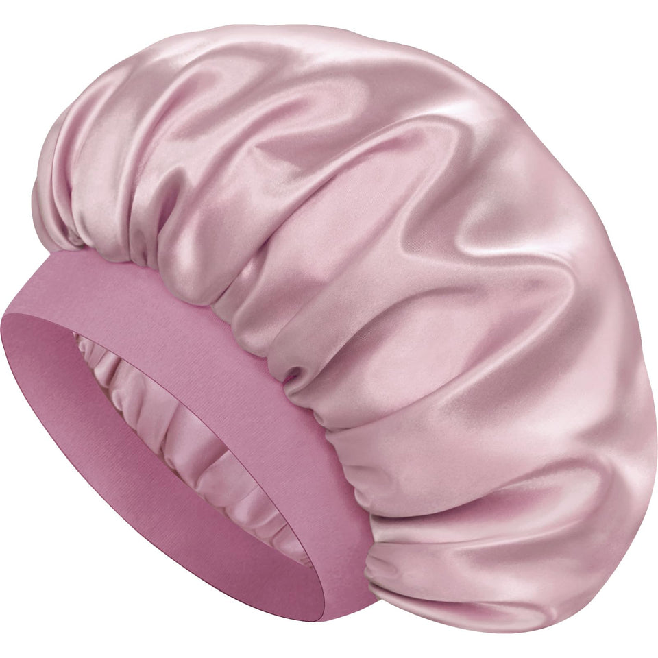 Doitory BeanPaste pink bonnet front view showing full coverage benefit