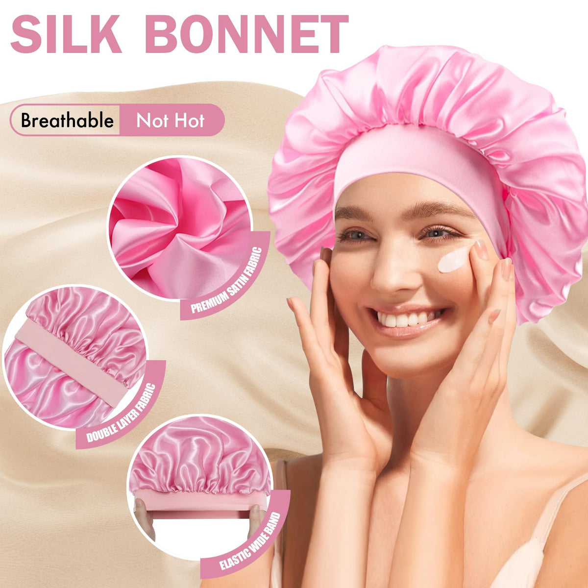 Doitory elastic band detail showing soft stretch for secure, comfortable fit