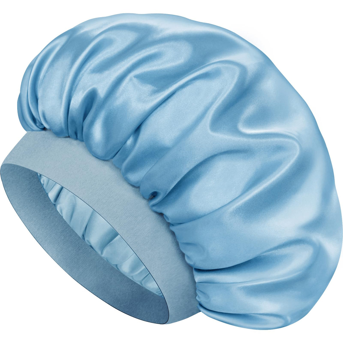 Doitory bonnet front view showing light blue color and neat shape benefiting styling preservation