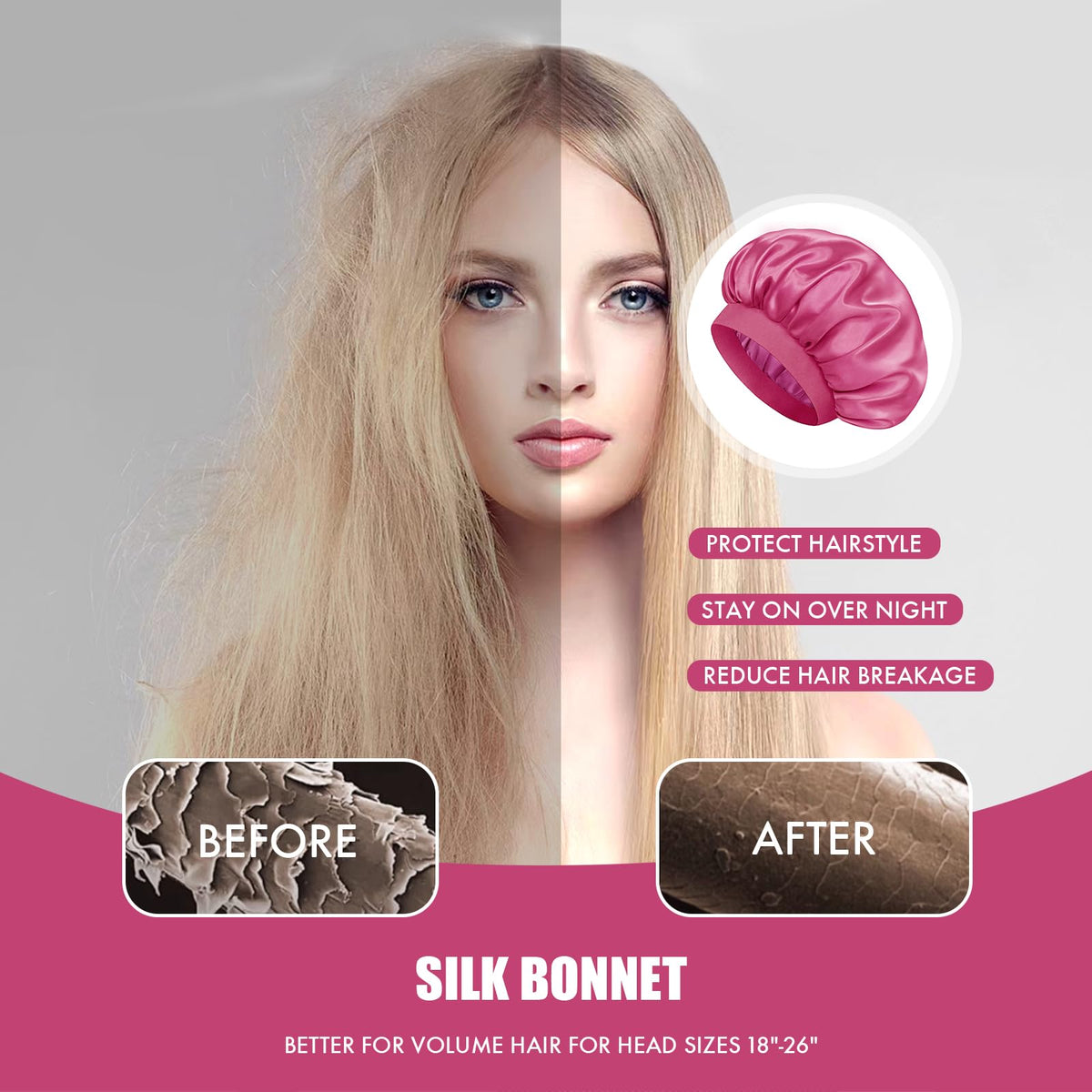 Doitory on a model with curly hair showing preserved curls and less frizz by morning