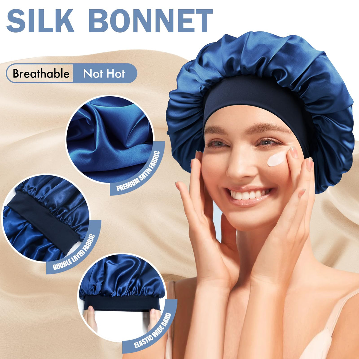 Doitory elastic band detail showing soft stretch for secure comfortable fit