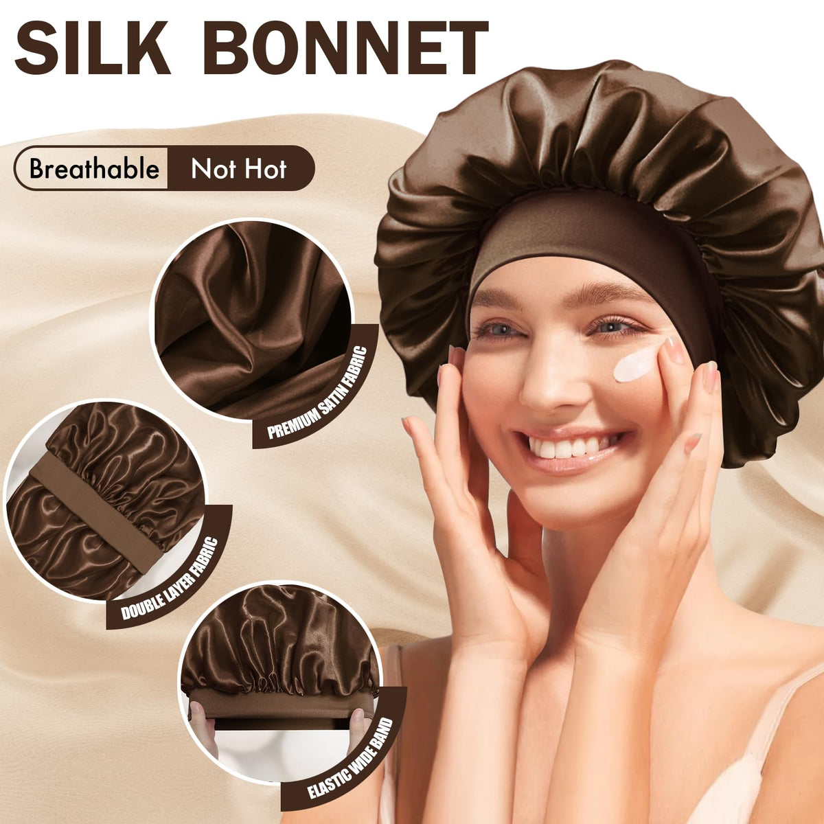 Doitory elastic band detail displays soft stretch for comfortable, mark-free wear