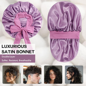 Doitory close-up of inner satin lining demonstrating smooth fabric that protects hair
