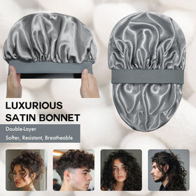 Doitory close-up of inner satin lining highlighting smooth texture and hair protection
