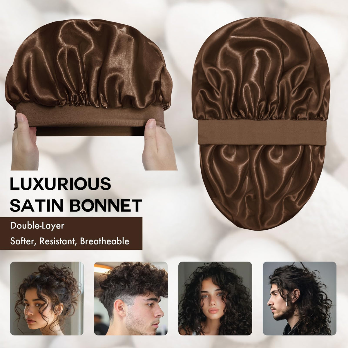 Doitory inner satin lining closeup highlights smooth fabric to reduce friction