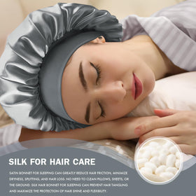 Doitory male model wearing bonnet showing protection for short and textured hair