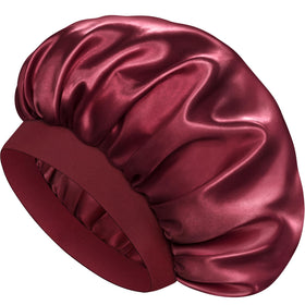 Doitory red bonnet front view showing full coverage and smooth finish benefiting overnight protection