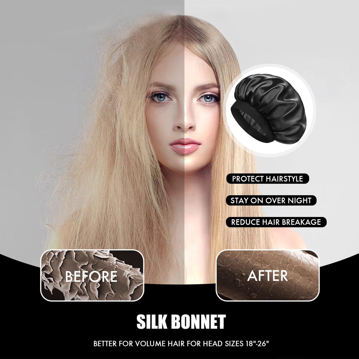 Doitory side profile on pillow illustrating overnight comfort and reduced breakage