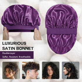 Doitory close-up of satin inner lining highlighting smooth hair protection