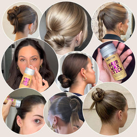Detail of smoothing brush included with Dolahair for blending and sleek finish