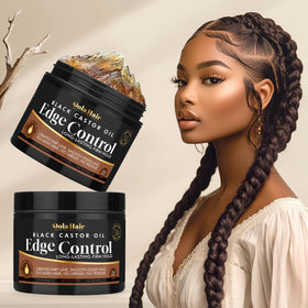 Dolahair jar opened to show smooth gel texture for easy smoothing