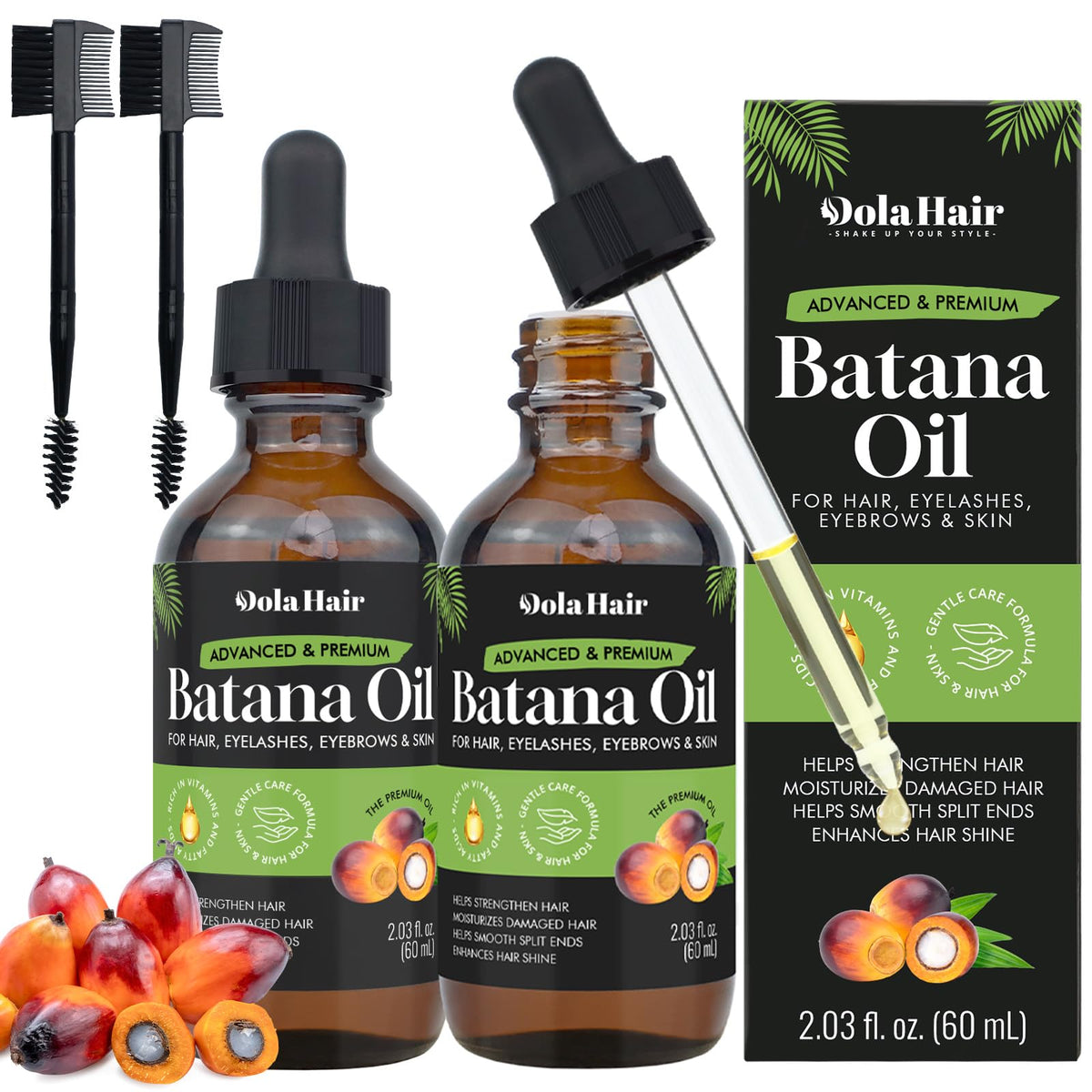 Dolahair front packaging showing bottle and label for clear identification and trust