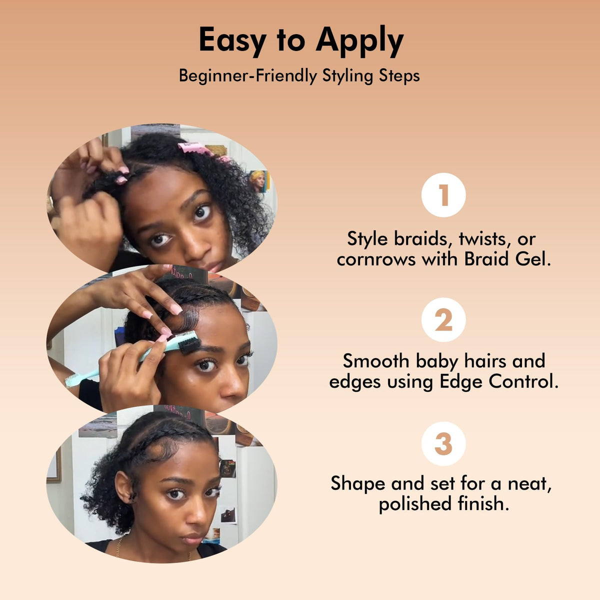 Dolahair lifestyle ponytail daywear depicting smooth hairline and confidence