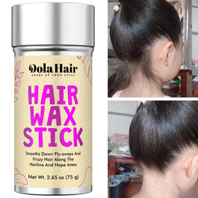 Hand holding Dolahair stick showing easy application and tidy on-the-go use