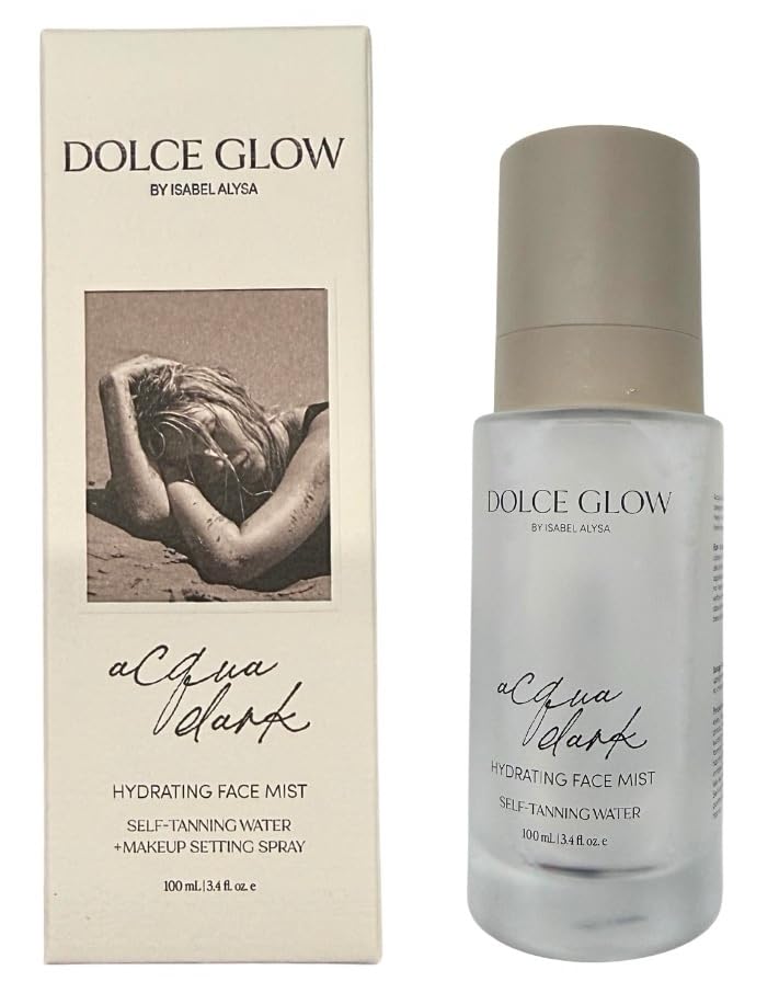 Dolce Glow Acqua Dark front bottle showing clean packaging and deeper shade benefit