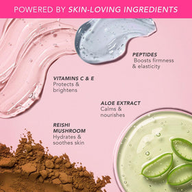 DOLL 10 brush dipped into balm showing easy pick-up and controlled application