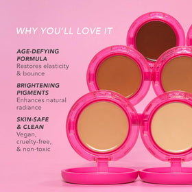 DOLL 10 balm texture close-up highlighting bounce technology for smooth finish
