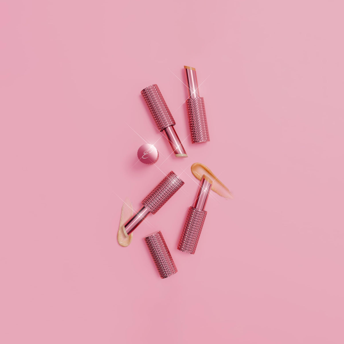 DOLL 10 balm stick applied under-eye demonstrating de-puffing and smoothing