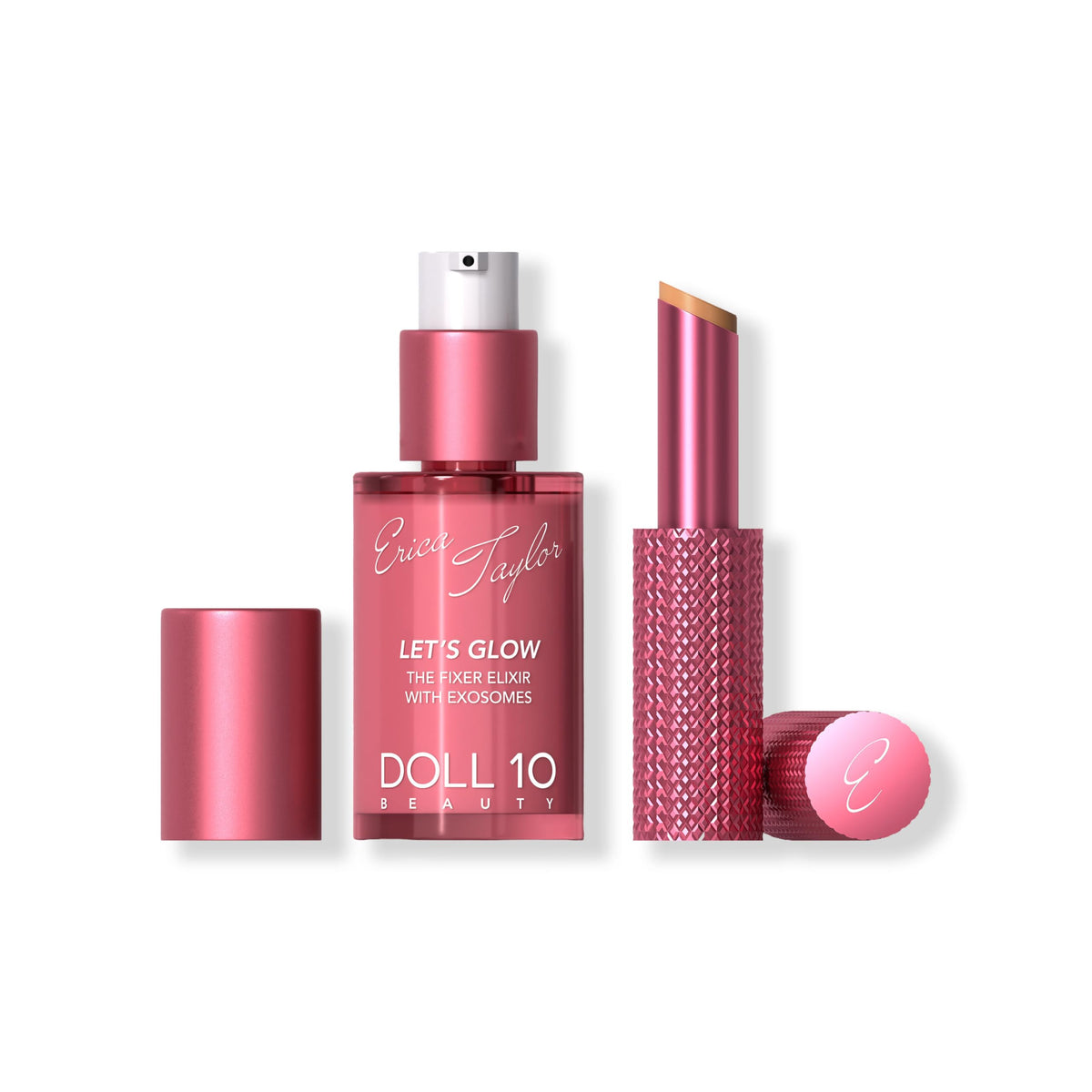 DOLL 10 duo front packaging showing both products and glow benefits