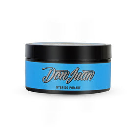 Don Juan pomade open showing smooth glossy texture for high shine