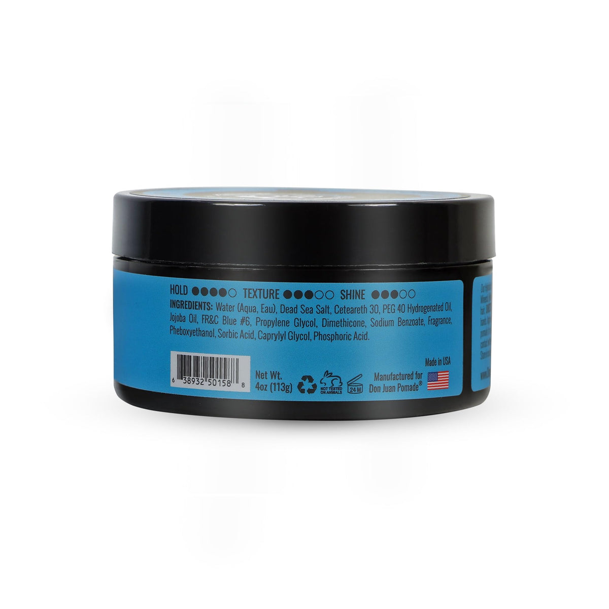 Scoop of Don Juan pomade in hand ready to apply for control