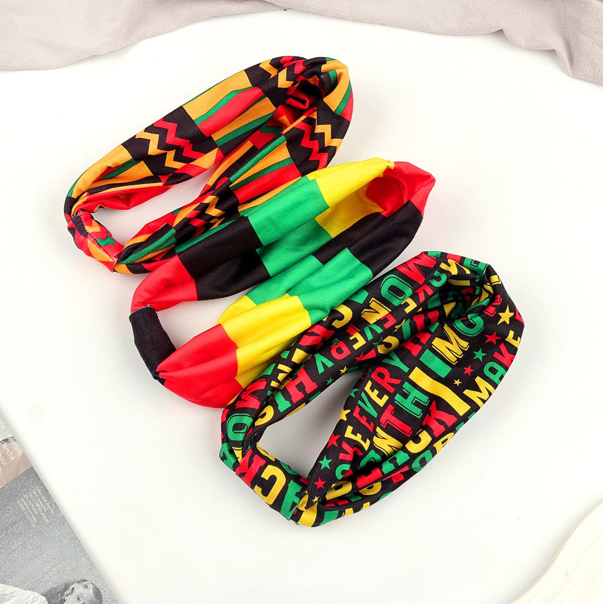 Doneace headband at a parade scene showing cultural pride and comfortable wear