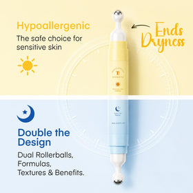 Dongyu eye cream texture close-up highlighting lightweight fast-absorbing formula