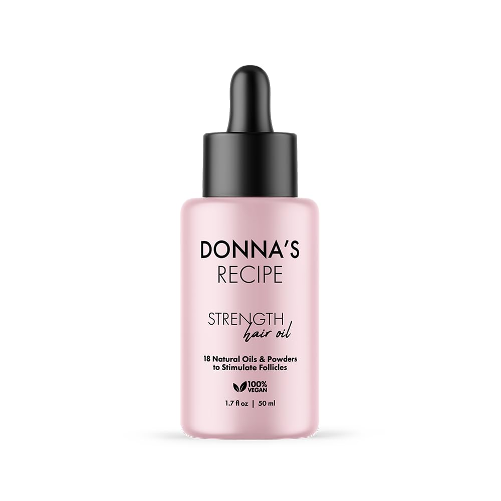 Donna's Recipe front bottle view showing compact 1.7 oz size and clear label benefit
