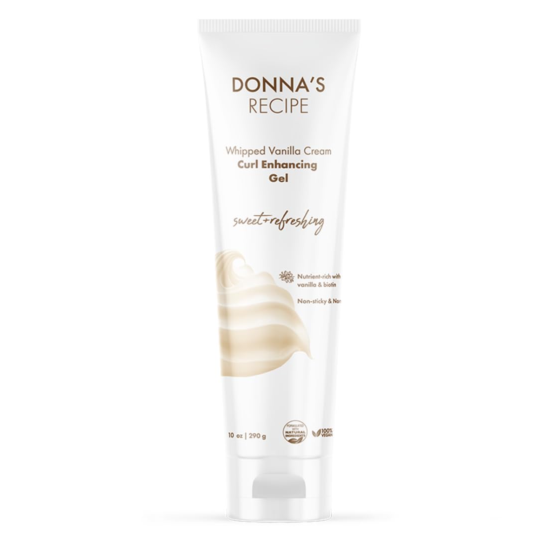 Donna's Recipe front label showing product name and size benefits