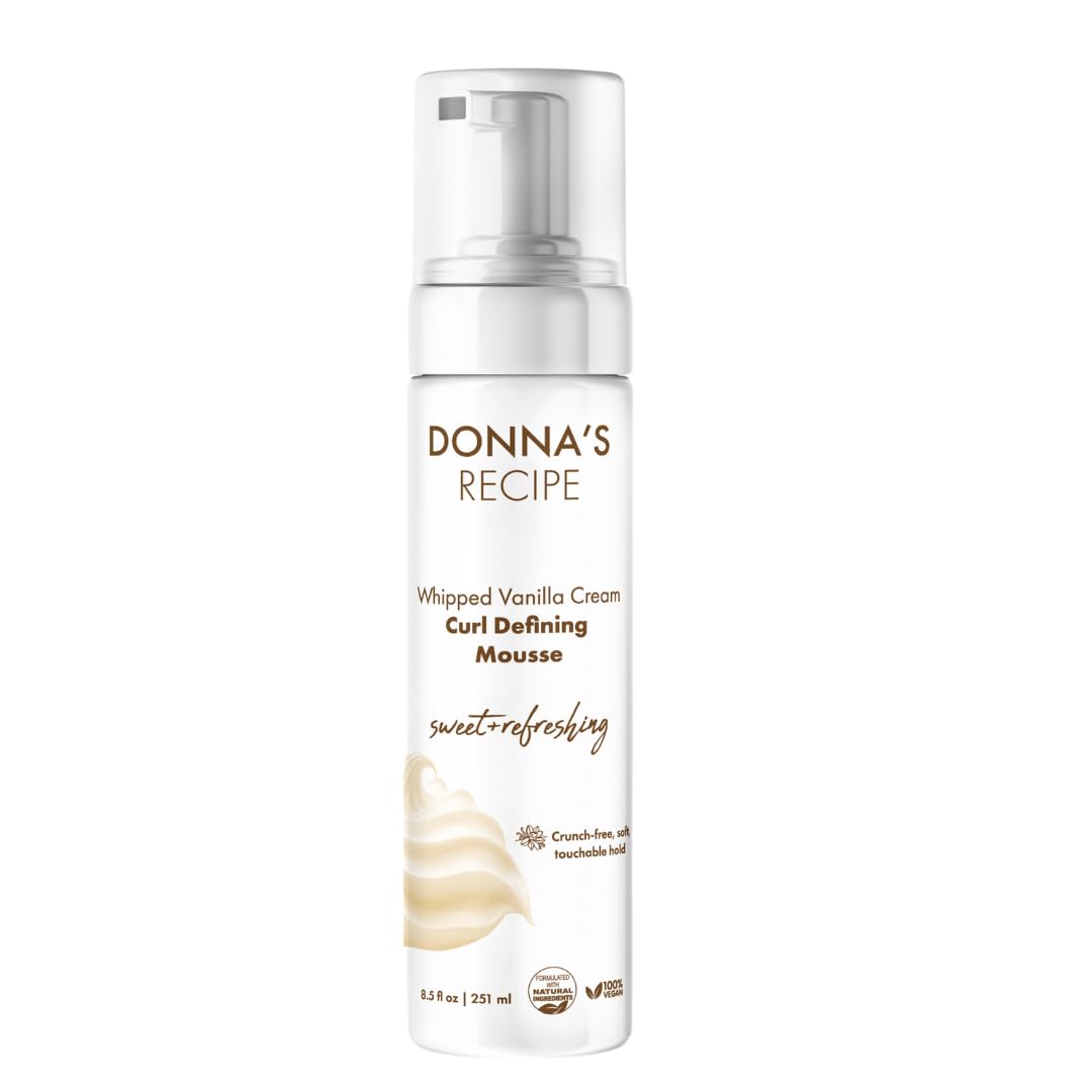 Donna's Recipe front bottle view showing branding and volume benefit