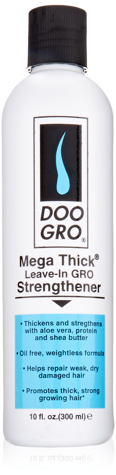 DOO GRO front packaging of 10 oz leave-in shows label and bottle design for easy identification and shelf appeal