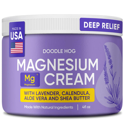 DOODLE HOG front jar lavender showing brand and calming scent benefits
