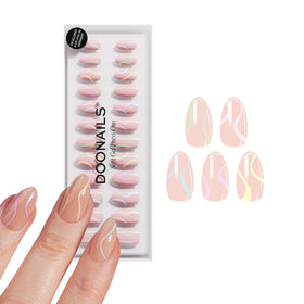DOONAILS front packaging showing pastel almond set and contents for easy recognition