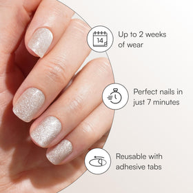 DOONAILS tray with 30-piece nail set displayed for easy size selection