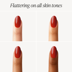 DOONAILS side profile showing thin soft gel nail thickness and flexible, natural-feel construction